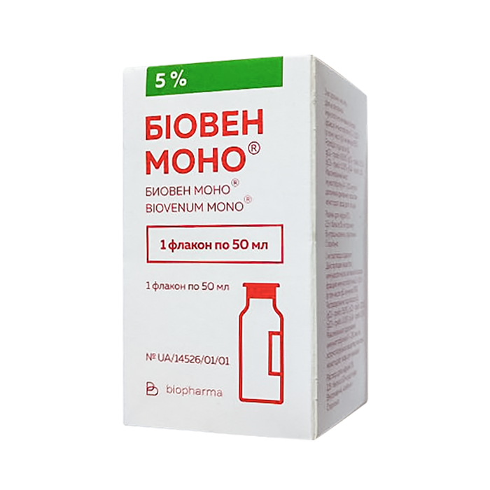 Биовен моно. Биовен моно р-р 5% 25мл. Биовен 100. Биовен 100мл.